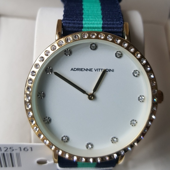 Adrienne Vittadini Watch Crystal Accents NWT - Picture 2 of 2